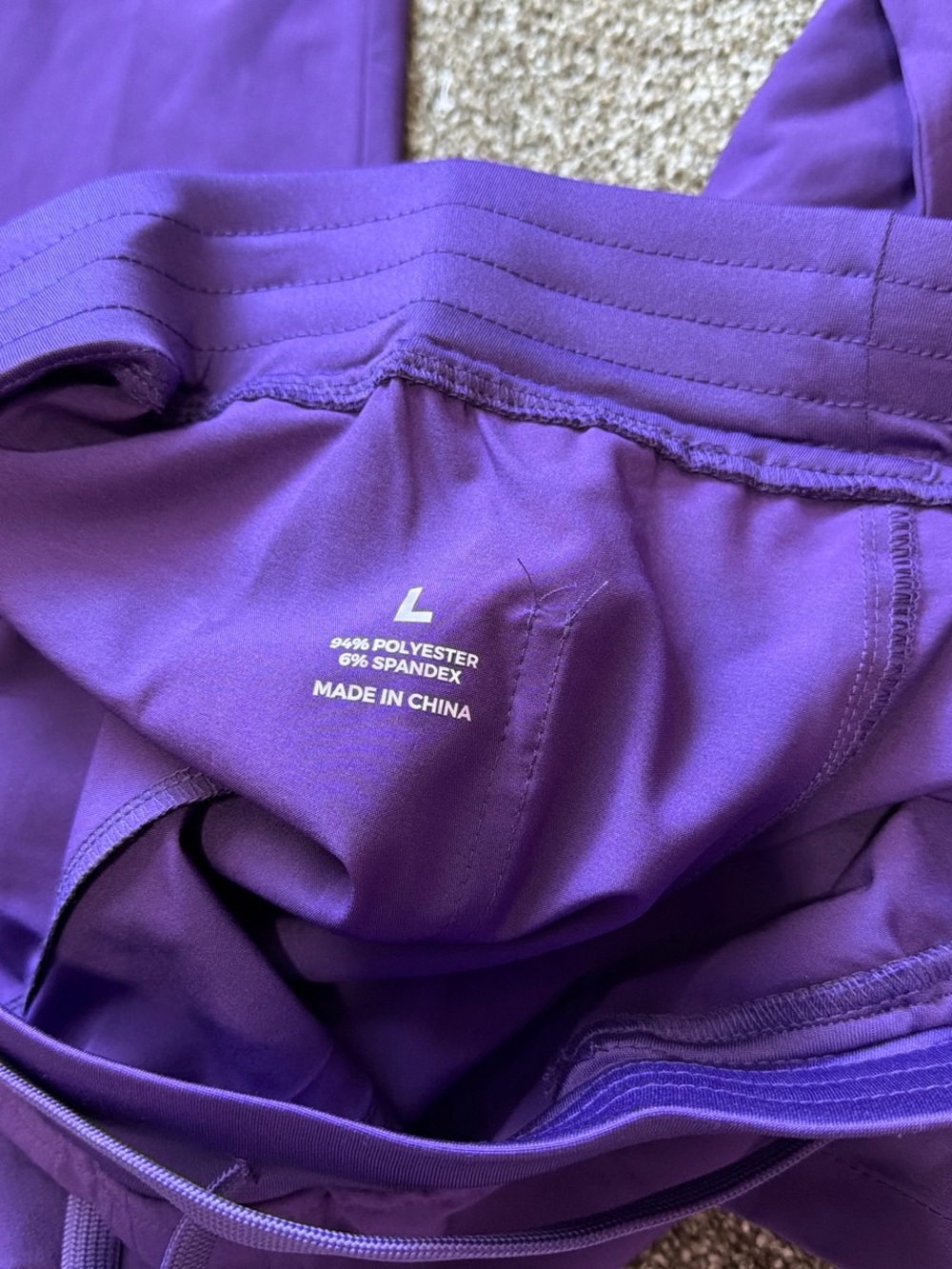 Purple Medical Scrub Top and Pants Set - Picture 4 of 4